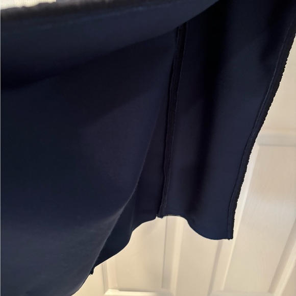 Midnight blue full length evening dress. - Picture 2 of 5